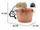 LAR Polentamatic - Induktions-R&uuml;hrtopf f&uuml;r Polenta aus geh&auml;mmertem Kupfer 6.5L - 8W
