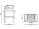Linea VZ Modena - Grillkamin f&uuml;r Brennholz/Holzkohle