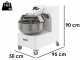 AgriEuro Top-Line ITF25 2VV - Gabel-Teigknetmaschine - 400V - 2 Geschwindigkeiten