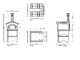Linea VZ Ponza - Holzbackofen f&uuml;r den Aussenbereich, mit Basis - Kochkammer 55x59 cm