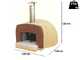 Linea VZ Etna - Holzbackofen f&uuml;r den Aussenbereich - mit &Oslash; 85 cm Kochfl&auml;che - 3 Pizzen