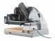 Graef SKS Line 850 silber - Freitragender Allesschneider 170 mm - mit Schneidbrett aus Buchenholz mit Messerschublade