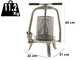 Baesso V20 Edelstahl - Obst- und Gem&uuml;sespindelpresse 9 L - Edelstahlpresskorb