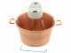 Novital - Elektrischer Kupfer-R&uuml;hrtopf f&uuml;r Polenta - flacher Boden - 7,3 L - 4W