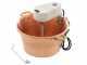 Novital - Elektrischer Kupfer-R&uuml;hrtopf f&uuml;r Polenta - flacher Boden - 7,3 L - 4W