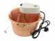 Novital - Elektrischer Kupfer-R&uuml;hrtopf f&uuml;r Polenta - flacher Boden - 7,3 L - 4W