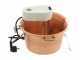 Novital - Elektrischer Kupfer-R&uuml;hrtopf f&uuml;r Polenta - flacher Boden - 4,7 L - 4W