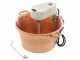 Novital - Elektrischer Kupfer-R&uuml;hrtopf f&uuml;r Polenta - flacher Boden - 4,7 L - 4W