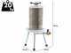 Premium Line Carezza - Hydropresse f&uuml;r Obst 40 L - Beh&auml;lter aus Edelstahl
