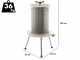 Enotecnica Pillan Garda - Hydropresse f&uuml;r Obst 80 L - Beh&auml;lter aus Edelstahl