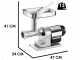 Tre Spade TC-12 EL 160/Elegant &ndash; Elektrischer Fleischwolf &ndash; 480 W &ndash; Nr. 12
