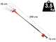 Blue Bird Olimpo 23-56 - Batteriebetriebener Olivenr&uuml;ttler - Batterie mit Rucksack - Feste Stange 240 cm - 50.4V 18Ah