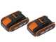 WORX WG384E - Batteriebetriebene Elektros&auml;ge 2x 20V - 2Ah - Schwert 35 cm