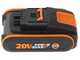 WORX WG384E - Batteriebetriebene Elektros&auml;ge 2x 20V - 2Ah - Schwert 35 cm