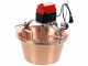 NuovaFac Cuoca Automatica - Elektrischer Induktions-R&uuml;hrtopf aus geh&auml;mmertem Kupfer - 14l - 30W