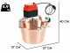 NuovaFac Cuoca Automatica - Elektrischer Induktions-R&uuml;hrtopf aus geh&auml;mmertem Kupfer - 9l - 24W