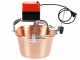 NuovaFac Cuoca Automatica - Elektrischer Induktions-R&uuml;hrtopf aus geh&auml;mmertem Kupfer - 9l - 24W