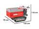 GeotechPro GeoPorter 630E Hydro - Raupendumper - Hydraulische ausziehbare Mulde 600Kg
