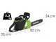 Greenworks GD48CS36K4 - Akku-Kettens&auml;ge - Schwert 36 cm - 48V 4Ah