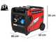 GeoTech-Pro PTGA 7500 - Leiser Inverter-Stromerzeuger mit R&auml;dern 5,8 kw - Dauerleistung 5,5 kw - 230V + ATS