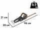 Worx Nitro WG263E &ndash; Akku-Heckenschere 20 V/4 Ah + Gratis-Akku 20 V/4 Ah &ndash; 57 cm langes Messer