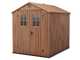 Keter Darwin braun - Gartenhaus - mit Frontfenstern - 190x244x221 cm
