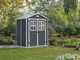 Keter Manor schwarz - Gartenhaus -  mit Frontfenstern - 185x152x226 cm