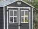 Keter Manor schwarz - Gartenhaus -  mit Frontfenstern - 185x152x226 cm