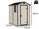 Keter Manor beige - Gartenhaus - mit Seitenfenster - 130x192x198 cm