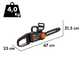 Worx Nitro WG350E - Akku-Kettens&auml;ge -  30 cm Schwert- 20V/4Ah