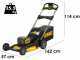 DeWalt DCMWP134N-XJ Akku-Rasenm&auml;her zum Schieben - 36 V - Schnittbreite 35 cm - SOLO - ohne Akku und Ladeger&auml;t