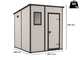 Keter Manor Pent - Gartenhaus - Mit Frontfenster - 183.5x185x200 cm