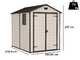 Keter Manor beige - Gartenhaus - mit Seitenfenster - 185.8x236.8x227 cm