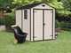 Keter Manor beige - Gartenhaus - mit Seitenfenster - 185.8x236.8x227 cm