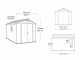 Keter Factor beige - Gartenhaus - mit Seitenfenster - 256.5x331.5x243 cm