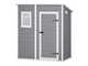 Keter Manor Pent grau - Gartenhaus - mit Seitenfenster - 183.5x111x200.5 cm