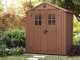 Keter Darwin braun - Gartenhaus - mit Frontfenstern - 190x122x221 cm