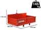 Francini P 170 - Heckcontainer f&uuml;r Traktor - Kippbar - 3 &ouml;ffenbare Heckklappen