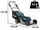 Makita DLM533 - Selbstfahrender Akku Rasenm&auml;her - 4x18V/5Ah - Schnitt 53 cm