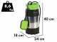 Ribimex PRPVC801MC3 - Tauchpumpe - 800W - Klarwasser