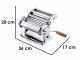 Imperia iPasta T.2/6,5 mm - graue silbere manuelle Nudelmaschine Classica