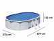 Gre Fidji Oval 610x375x120cm - oberirdischer Stahlpool