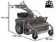 Weibang WBGT6813 - Profi-Benzin-Hammerschlegelm&auml;her - GT1300 Motor