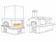 Linea VZ Ercolano - Einbau-Holzbackofen mit Backraum 107x160 cm - Backkapazit&auml;t 8 Pizzas