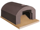 Linea VZ Vesuvio  - Einbau-Holzbackofen mit Backraum 56x61 cm - Backkapazit&auml;t 2 Pizzas