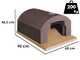 Linea VZ Vesuvio  - Einbau-Holzbackofen mit Backraum 56x61 cm - Backkapazit&auml;t 2 Pizzas