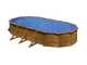 Gre Pacific Oval 730x375x120cm - Oberirdischer Stahlpool