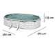 Gre Finlandia Oval 610x375x120cm - Oberirdischer Stahlpool