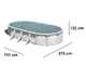 Gre Finlandia Oval 730x375x120cm - Oberirdischer Stahlpool