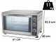DCG MBS55 - Miniofen mit Umluftfunktion LT 55 2200 W